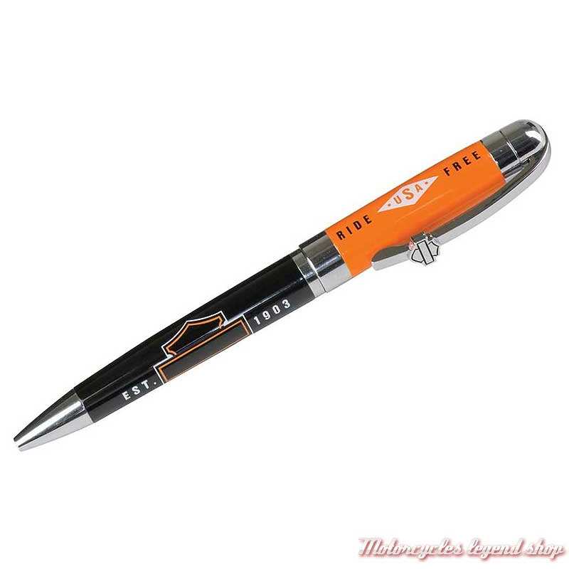 Stylo Ride Free Harley-Davidson, encre noir, HDL-20115