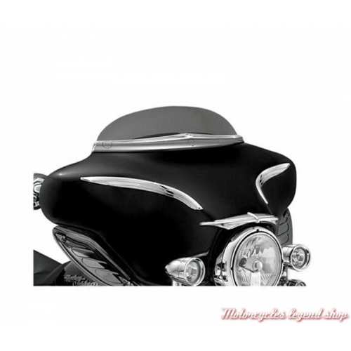 Baguette de pare brise Touring Kuryakyn chromé pour Harley-Davidson, visuel, K1379