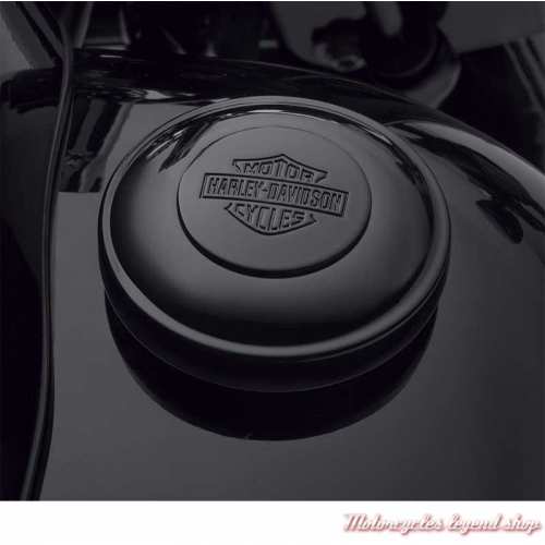 Bouchon de réservoir noir Harley-Davidson, compatible tous modèles 61100117A, visuel