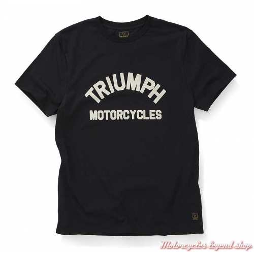 Tee-shirt Burnham noir homme Triumph