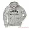 Sweatshirt Lavenham grey homme Triumph, zippé, à capuche, gris clair, coton, MSWS20003