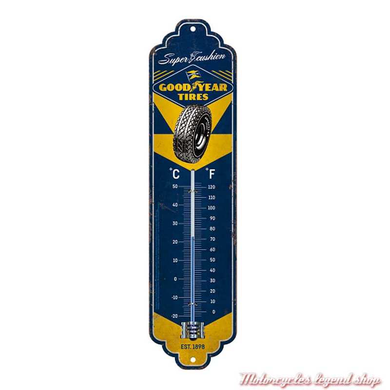 Thermomètre Goodyear métal, Nostalgic Art 80316