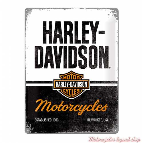 Plaque métal Harley-Davidson 30 X 40 cm, 23266