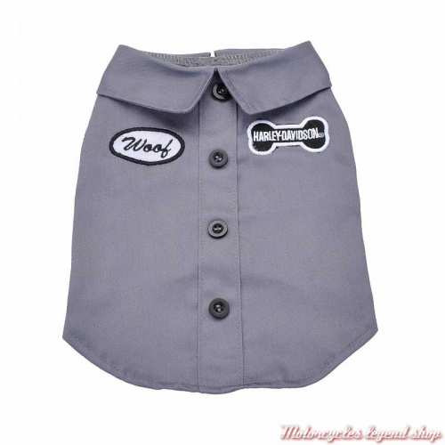 Chemise pour chien Harley-Davidson, gris, H2100-H-GYW
