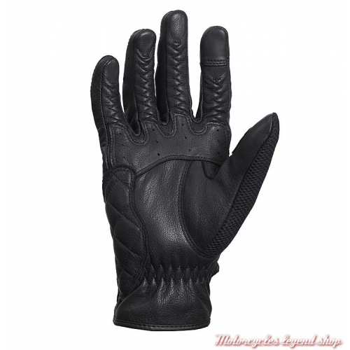 Gants mesh Raven Triumph, noir, maille et cuir, paume, MGVS20115