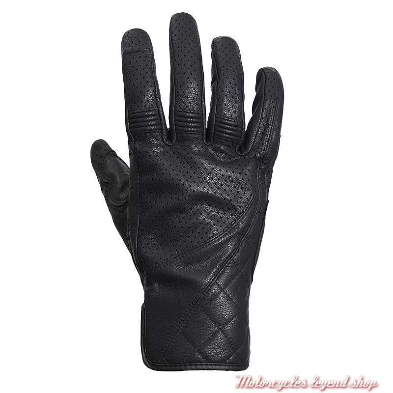 Gants été cuir Banner black Triumph, microperforé, MGVS20118