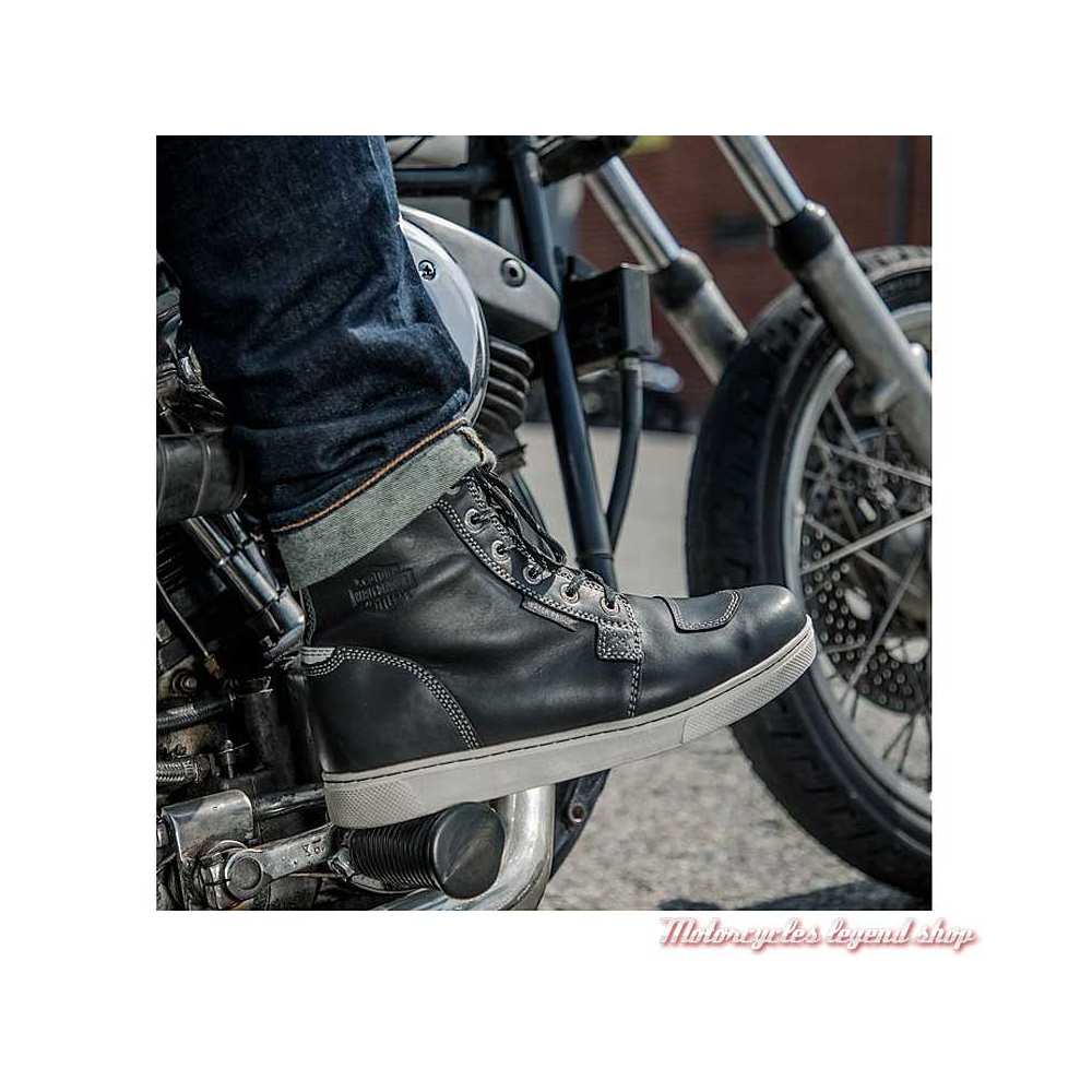 Chaussures Steinman Harley-Davidson homme, CE waterproof, noir, à lacets, visuel, D97139