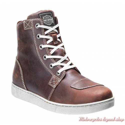 Chaussures Steinman marron Harley-Davidson homme, CE waterproof, à lacets, D97140