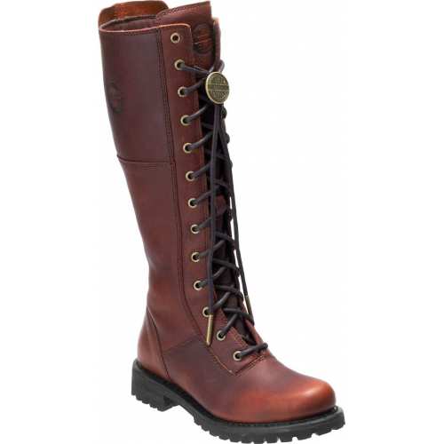 bottes cuir lacets femme