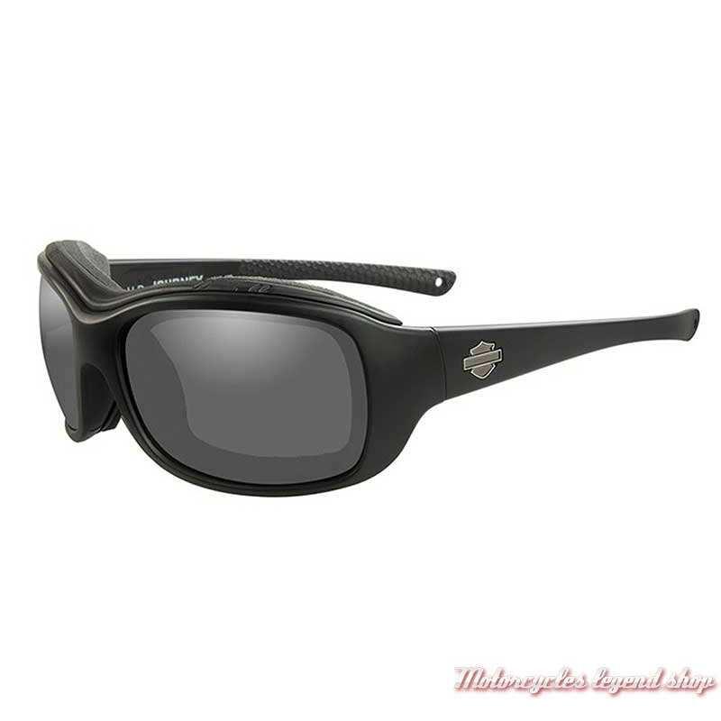 Lunettes solaire polarisé Journey Harley-Davidson, noir mat, cavité intérieur amovible, HDJNY04