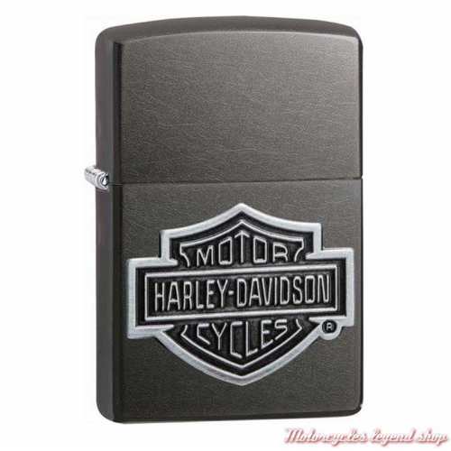Zippo Bar & Shield Harley-Davidson, métal gris, 60004457