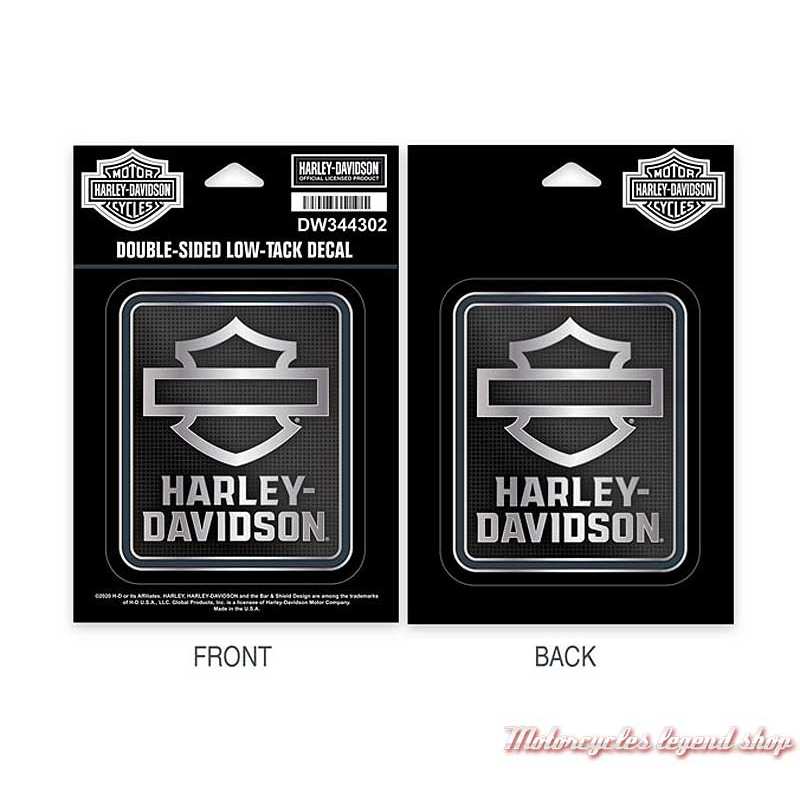 stickers de vitre Insignia Harley-Davidson léger adhésif, double face, DW344302