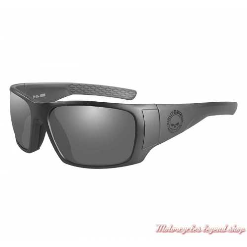 Lunettes solaire Keys Harley-Davidson skull, gris mat, verres gris, HAKYS01
