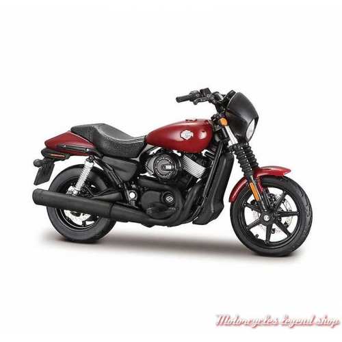 Miniature Street 750 2015 rouge Harley-Davidson, Maisto, echelle 1/18