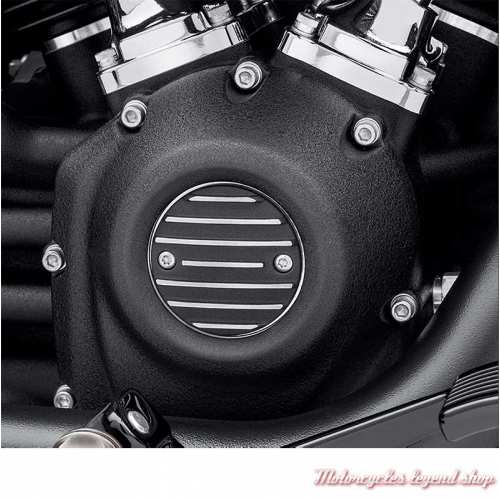 Cache carter de distribution Black Fin Harley-Davidson noir, visuel 25600142