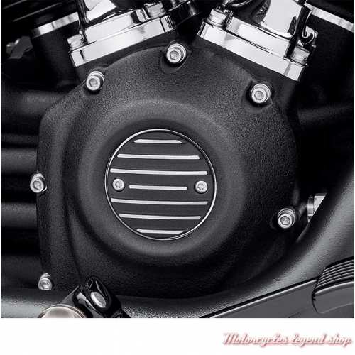 Cache carter de distribution Black Fin Harley-Davidson noir, visuel 25600142