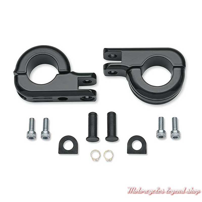 Kit de montage pour Repose-pieds sur pare-jambes Harley-Davidson, noir brillant, 54234-10A