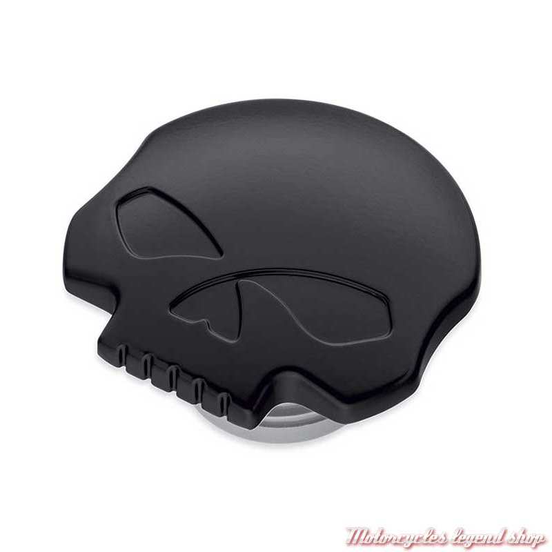 Bouchon de réservoir custom Skull noir Harley-Davidson 61100103A