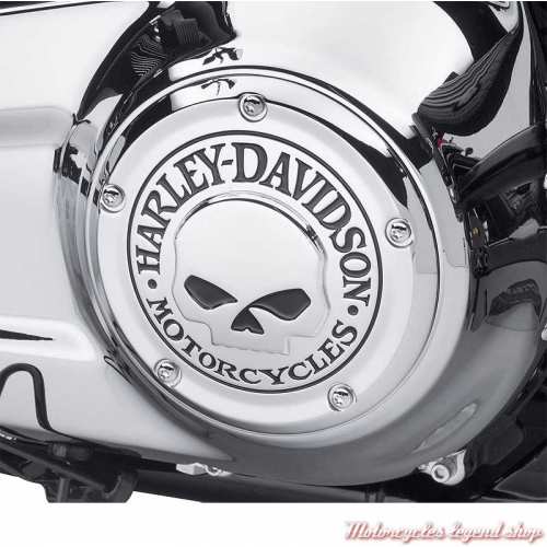 Trappe d&#039;embrayage Skull chrome Harley-Davidson, visuel, 25700958