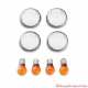 Kit de cabochons de clignotants incolore Harley-Davidson