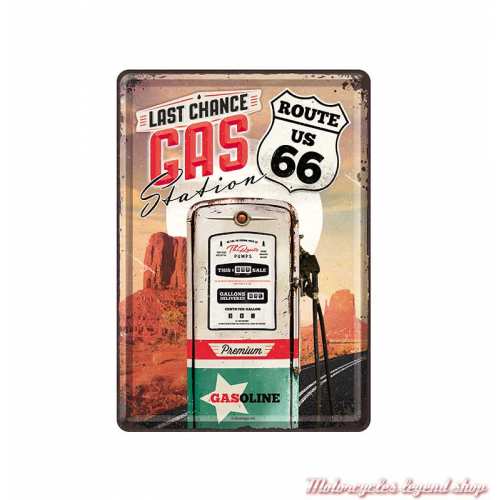 Carte postale métal Gas Station, Nostalgic Art 10280