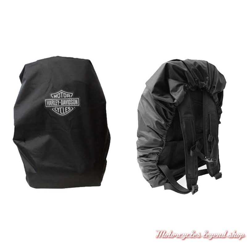 Housse de sac à dos imperméable Harley-Davidson, noir, BP7306S-BLACK