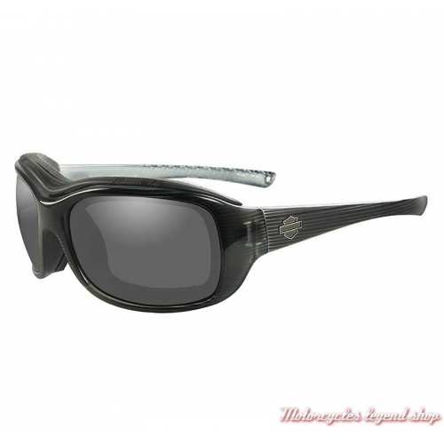 Lunettes solaire Journey Harley-Davidson, noir strié, cavité intérieur amovible, HDJNY02