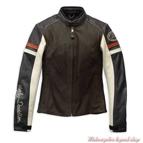 Blouson cuir Delmita Harley-Davidson femme