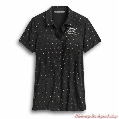 Chemisier Allover Print Harley-Davidson femme