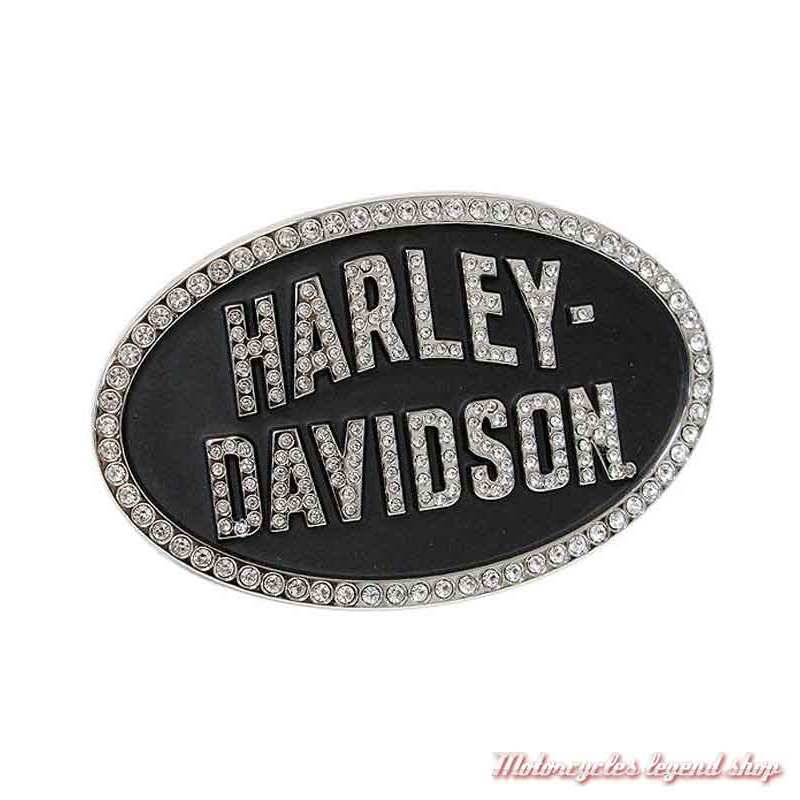 Boucle Marquee femme, ovale, strass, Harley Davidson HDWBU10309
