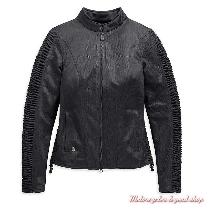 Blouson textile Ozello Harley-Davidson femme, mesh noir, H-D Moto, 98164-20EW