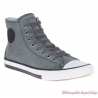 Baskets Filkens Harley-Davidson homme, croute de cuir gris, lacets gris, D93674 