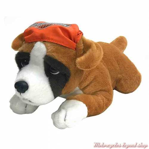 Peluche chiot Boxer, Rumble Harley-Davidson, marron, 35 cm, 9900855