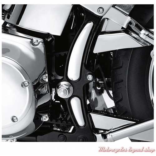 Inserts de cadre profilés Harley-Davidson Softail, chromés, visuel, 48211-08