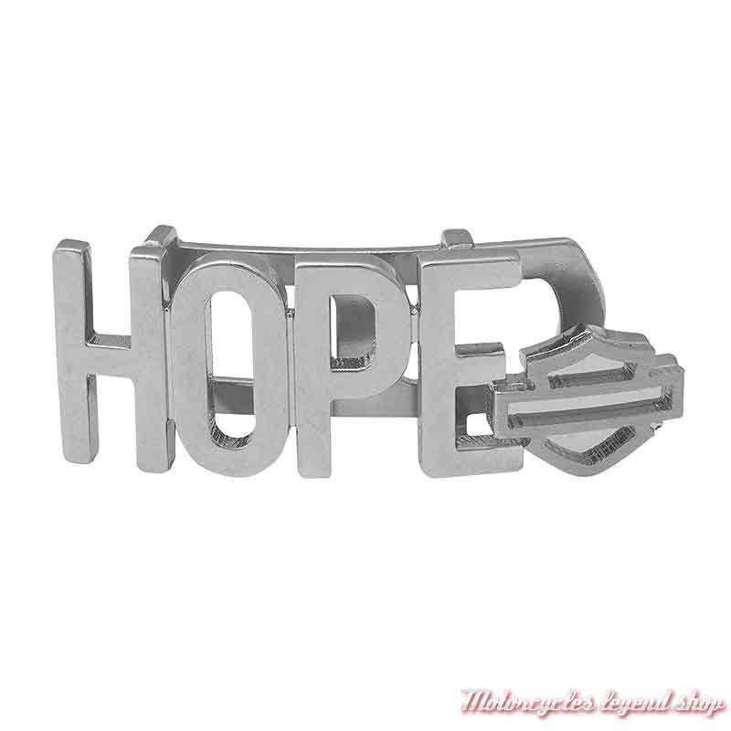 Plaque Hope Silver pour bracelet Rally Harley-Davidson HSP0102 