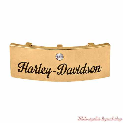 Plaque Harley-Davidson Gold pour bracelet Rally Harley-Davidson HSP0104