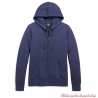 Sweatshirt Chain Script Harley-Davidson femmezippé, capuche, bleu, coton, 96089-21VW 