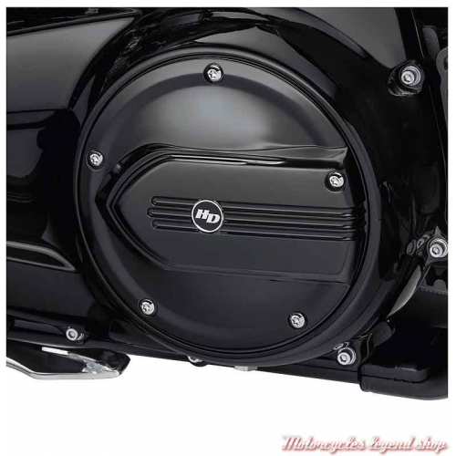 Trappe d&#039;embrayage Defiance Black Harley-Davidson, noir brillant, visuel, 25700572