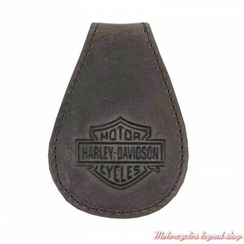 Porte billet Bar & Shield magnétique Harley-Davidson, cuir brun vieilli, MCH8492-BRNBLK