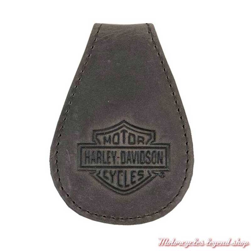 Porte billet Bar & Shield magnétique Harley-Davidson, cuir brun vieilli, MCH8492-BRNBLK