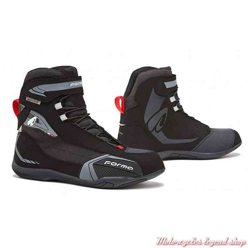 Chaussures Viper Forma homme, noir, cuir, microfibre, waterproof, homologués CE