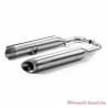 Paire de silencieux Vance et Hines Triumph Bobber, inox brossé, A9600547