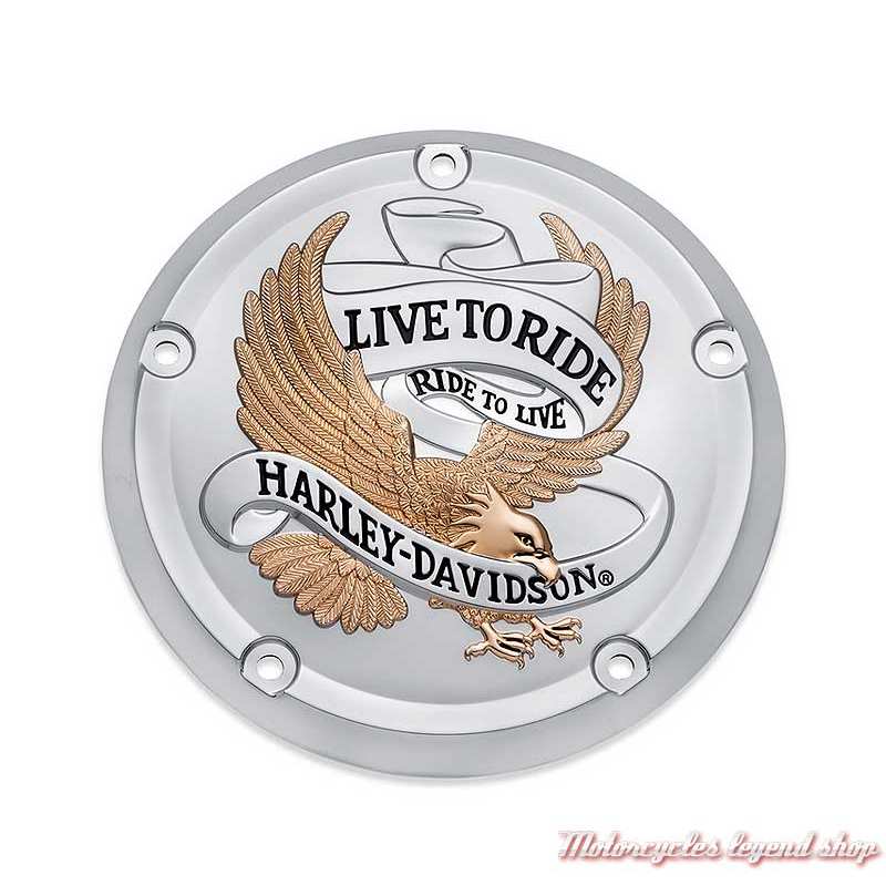 Trappe d'embrayage Live to Ride Harley-Davidson Softail, gold et chrome, 25700961