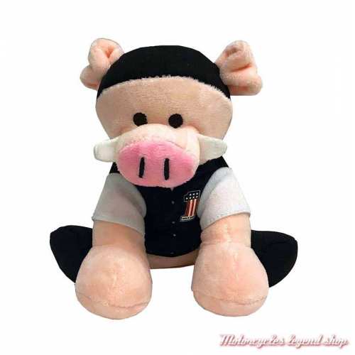 Peluche Cochon Rider Harley-Davidson, 16 cm, 9950845