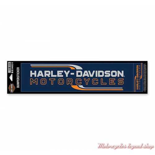 2 Stickers Lineation Harley-Davidson, navy, orange, gris, BS34031