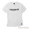 Tee-shirt Cartmel White homme Triumph, manches courtes, coton, MTSS20035