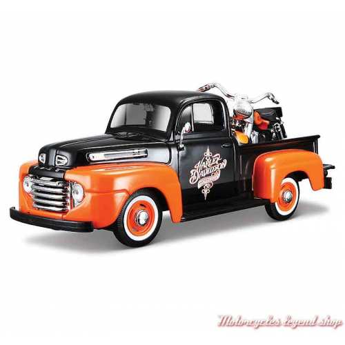 Miniature Pickup Ford F-1 et FLH Duo Glide Harley-Davidson