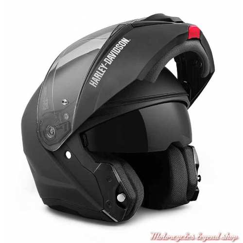 Casque modulable Capstone II Harley-Davidson, noir mat, ouvert, 98159-21VX