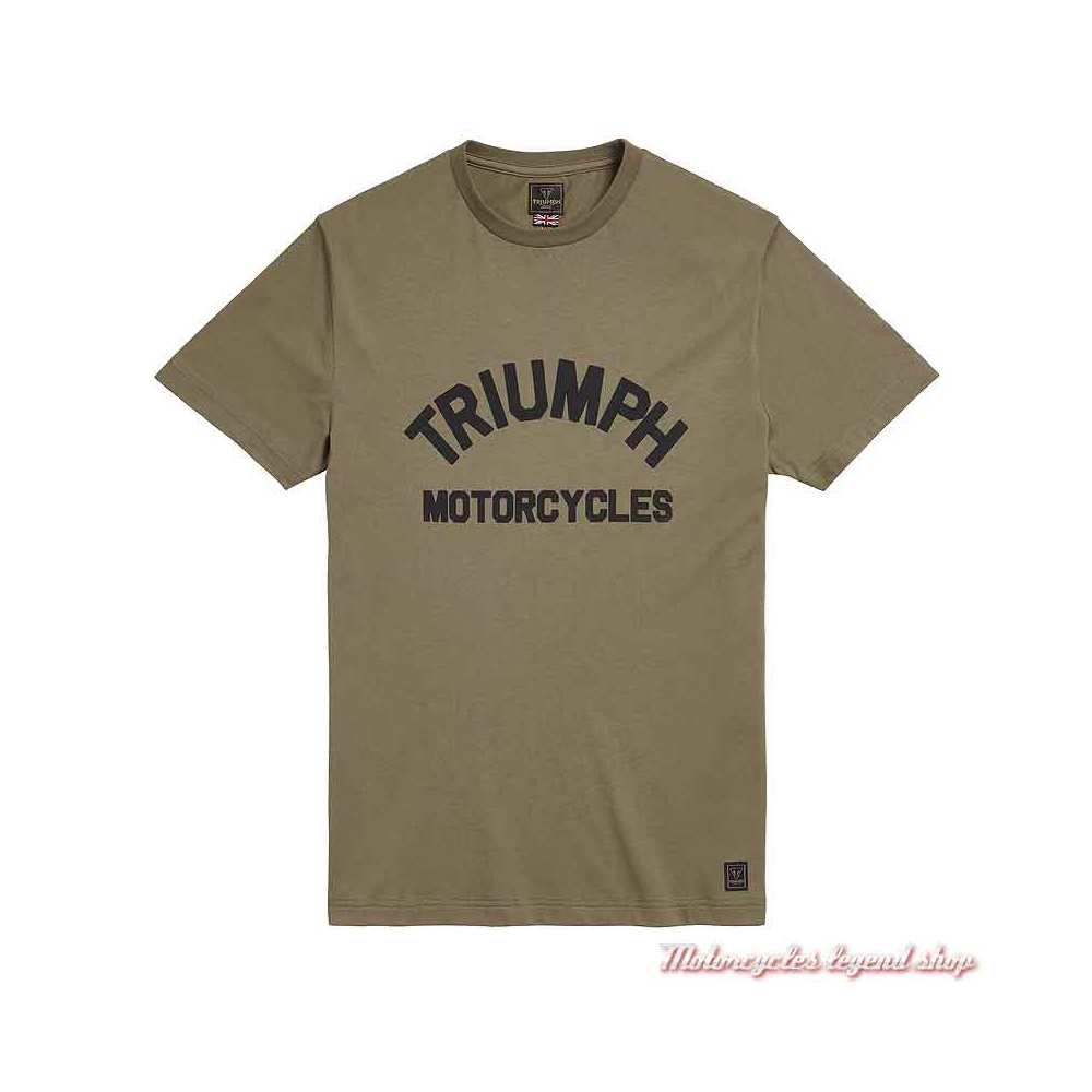 Genuine Triumph Burnham t shirt kaki Top Tee-Shirt Toutes Les Tailles MTSS 20041