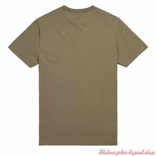 Tee-shirt Burnham Khaki homme Triumph, manches courtes, coton, dos, MTSS20041